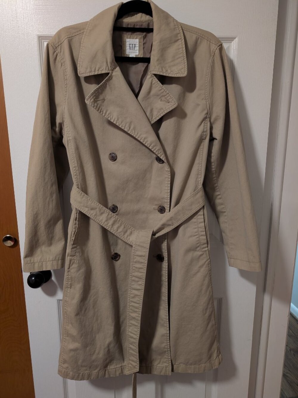 GAP Women's Double Breasted Trench Coat